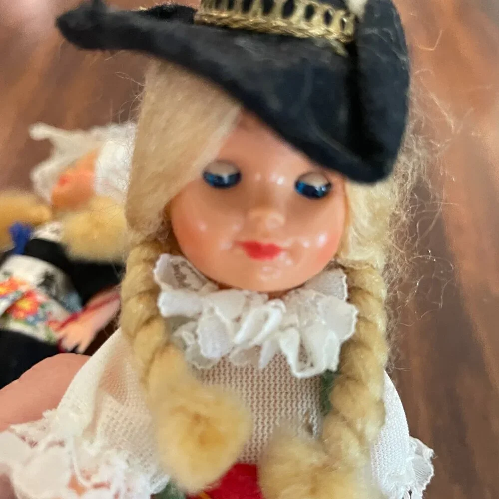 Vintage set of 2 Sleepy Eye Holland Dutch Dolls 7
